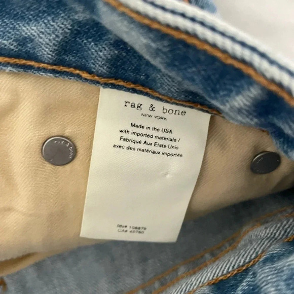 Rag & Bone front zip denim mini skirt in Mandy - Picture 11 of 14